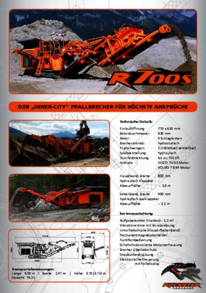 Puinrecyclinginstallaties Rockster R700S 