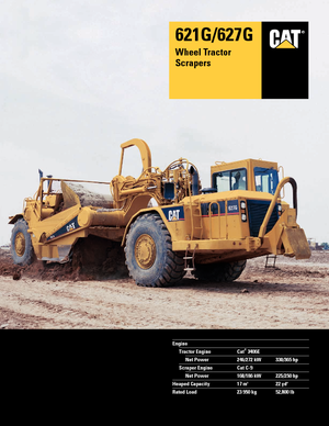 Schrapers Caterpillar 621G Auger