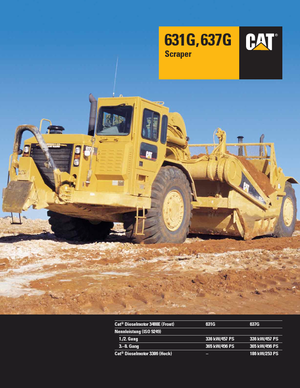 Schrapers Caterpillar 637G Auger