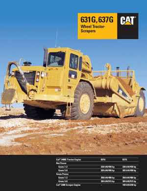 Schrapers Caterpillar 637G Auger