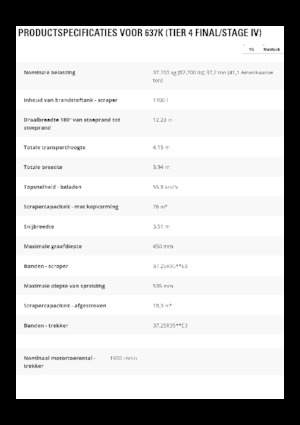 Schrapers Caterpillar 637K
