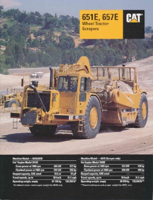 Schrapers Caterpillar 657E