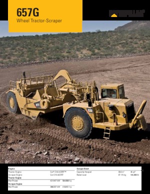 Schrapers Caterpillar 657G