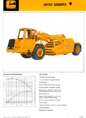 Schrapers John Deere Construction JD762
