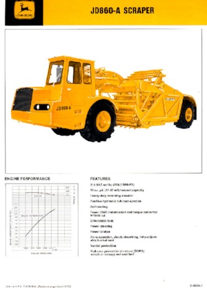 Schrapers John Deere Construction JD860-A