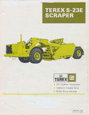 Schrapers Terex S-23E