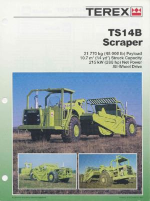 Schrapers Terex TS14B