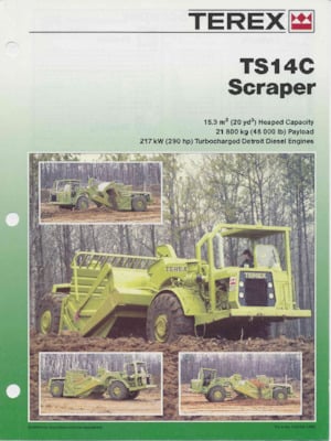 Schrapers Terex TS14C