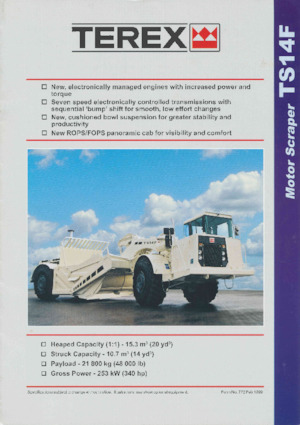 Schrapers Terex TS14F