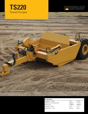 Schrapers Caterpillar TS220