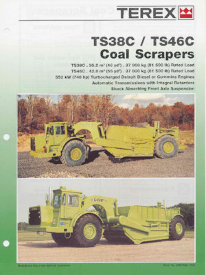 Schrapers Terex TS38C