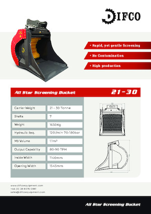 Zeefbakken Difco 21-30