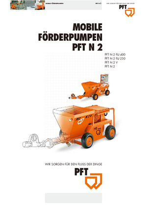 Schroeftransporteurpompen PFT N 2 V