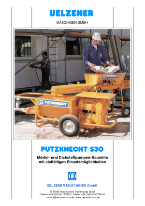 Schroeftransporteurpompen Uelzener S 30 R210 UE5O7R2