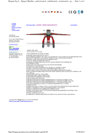 Zelfrijdende veldspuiten Bargam Airone 2000