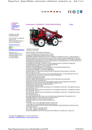 Zelfrijdende veldspuiten Bargam Grimpeur 2500 MC