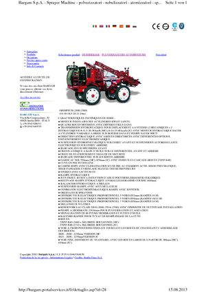 Zelfrijdende veldspuiten Bargam Grimpeur 2500 MC