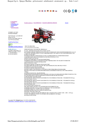 Zelfrijdende veldspuiten Bargam Mac 2000 ES C