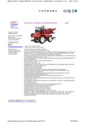 Zelfrijdende veldspuiten Bargam Mac 4000 XL