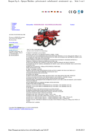 Zelfrijdende veldspuiten Bargam Mac 4000 XL