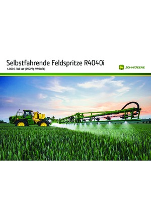 Zelfrijdende veldspuiten John Deere R4040i