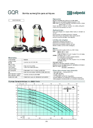 Rioolpomp Calpeda GQR 10-16