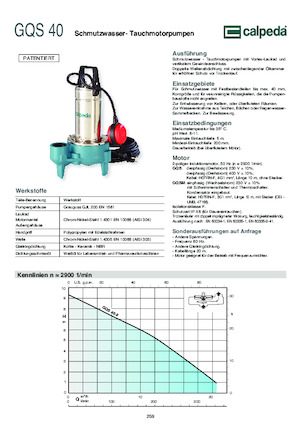 Rioolpomp Calpeda GQV 50-8