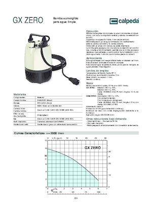 Rioolpomp Calpeda GXRM Zero