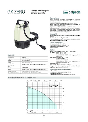 Rioolpomp Calpeda GXRM Zero