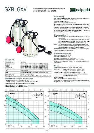 Rioolpomp Calpeda GXR 12-18