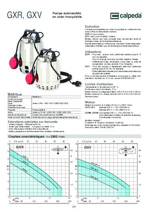 Rioolpomp Calpeda GXVM 25-10