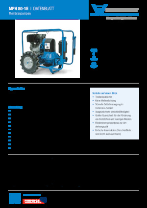Rioolpomp Heide-Pumpen MPH 80-1E