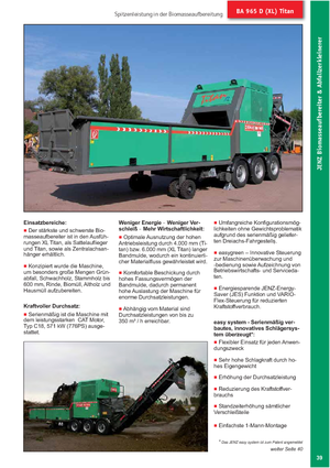 Afvalverwijderingsinstallatie - Hakselmachines Jenz BA 965 D