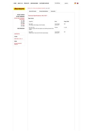 Afvalverwijderingsinstallatie - Hakselmachines Husmann HL II 1617 HL