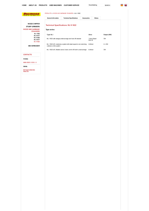 Afvalverwijderingsinstallatie - Hakselmachines Husmann HL II 1622 E/S