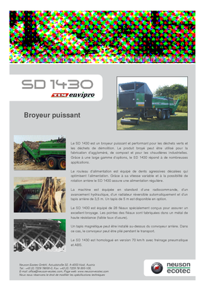 Afvalverwijderingsinstallatie - Hakselmachines Neuson-Ecotec SD 1430