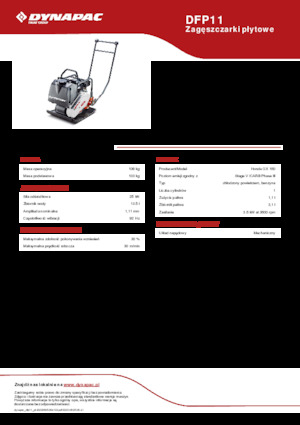 Eenrichtings Trilplaten Dynapac DFP11