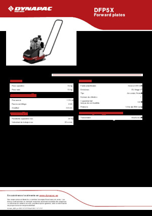 Eenrichtings Trilplaten Dynapac DFP5X