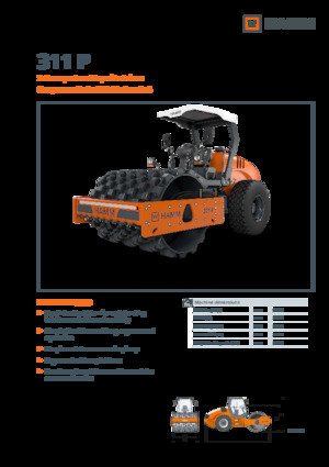 Enkele-trommelwals Hamm 311 P