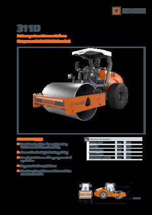 Enkele-trommelwals Hamm 311D