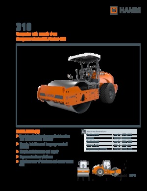 Enkele-trommelwals Hamm 318