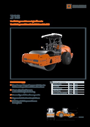 Enkele-trommelwals Hamm 318