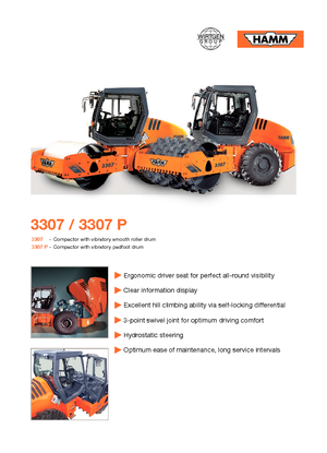 Enkele-trommelwals Hamm 3307