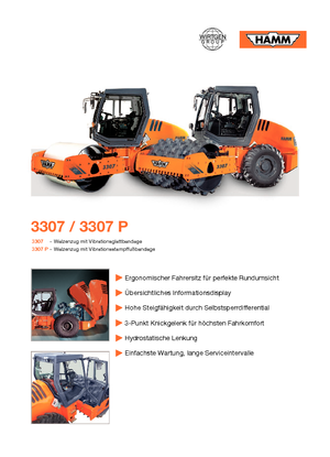 Enkele-trommelwals Hamm 3307