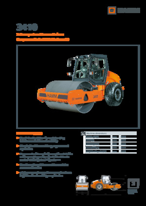 Enkele-trommelwals Hamm 3410