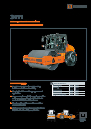 Enkele-trommelwals Hamm 3411