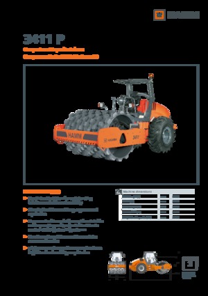 Enkele-trommelwals Hamm 3411 P