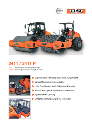 Enkele-trommelwals Hamm 3411 P