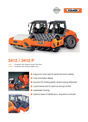 Enkele-trommelwals Hamm 3412 V