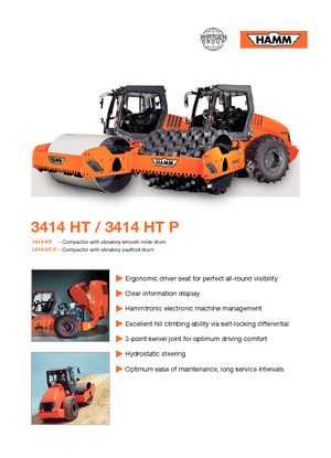 Enkele-trommelwals Hamm 3414 HT-P